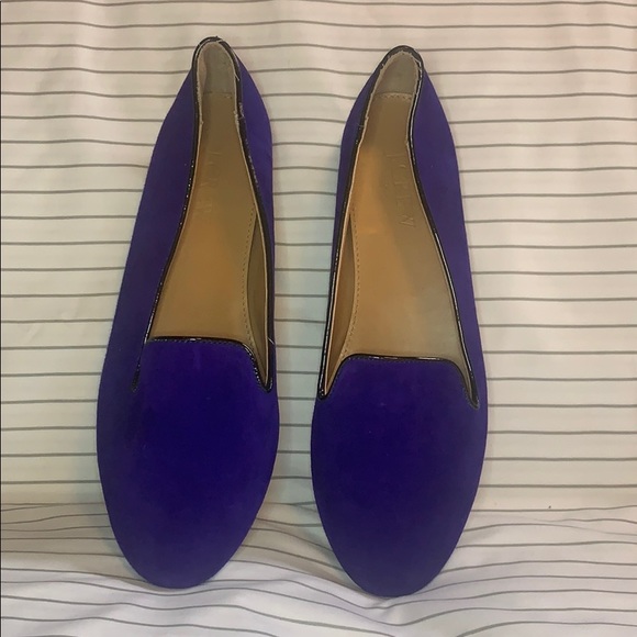 J Crew Blue Suede Darby - Picture 2 of 6